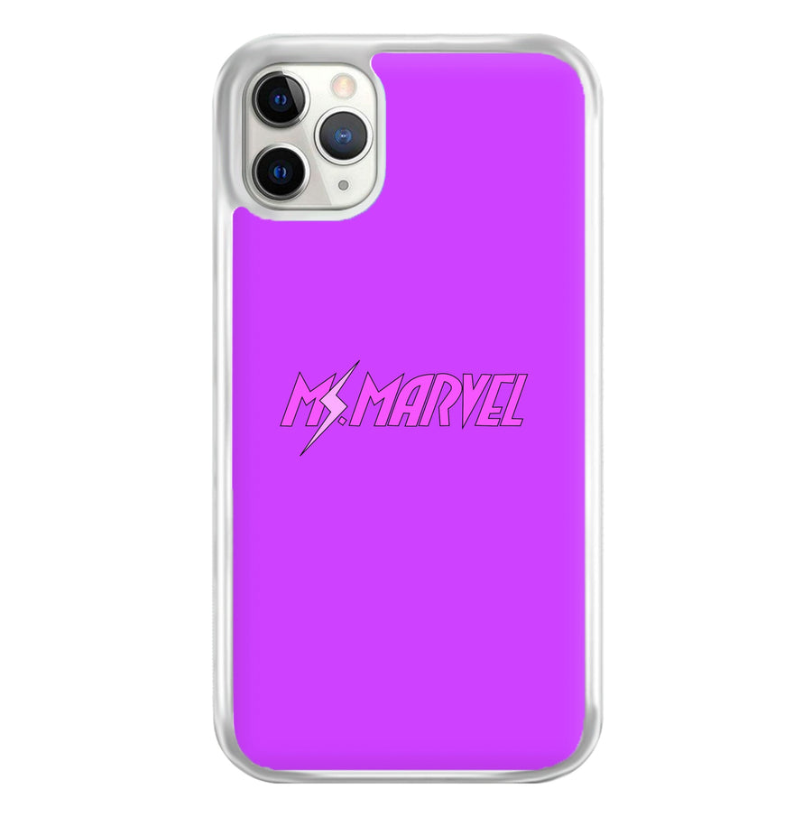 Ms Marvel Pink Lightning Phone Case