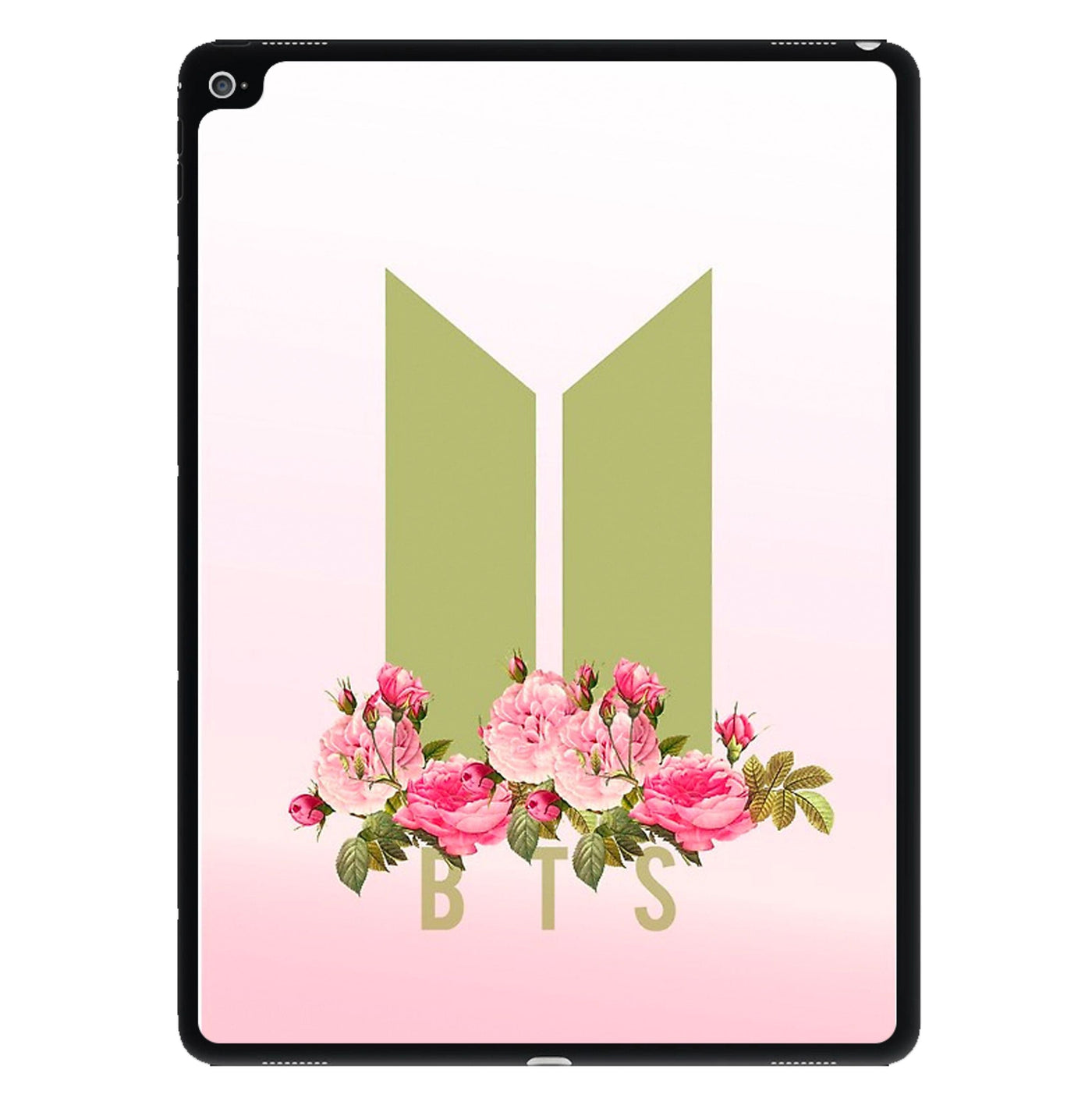 Pink Ombre BTS Logo iPad Case