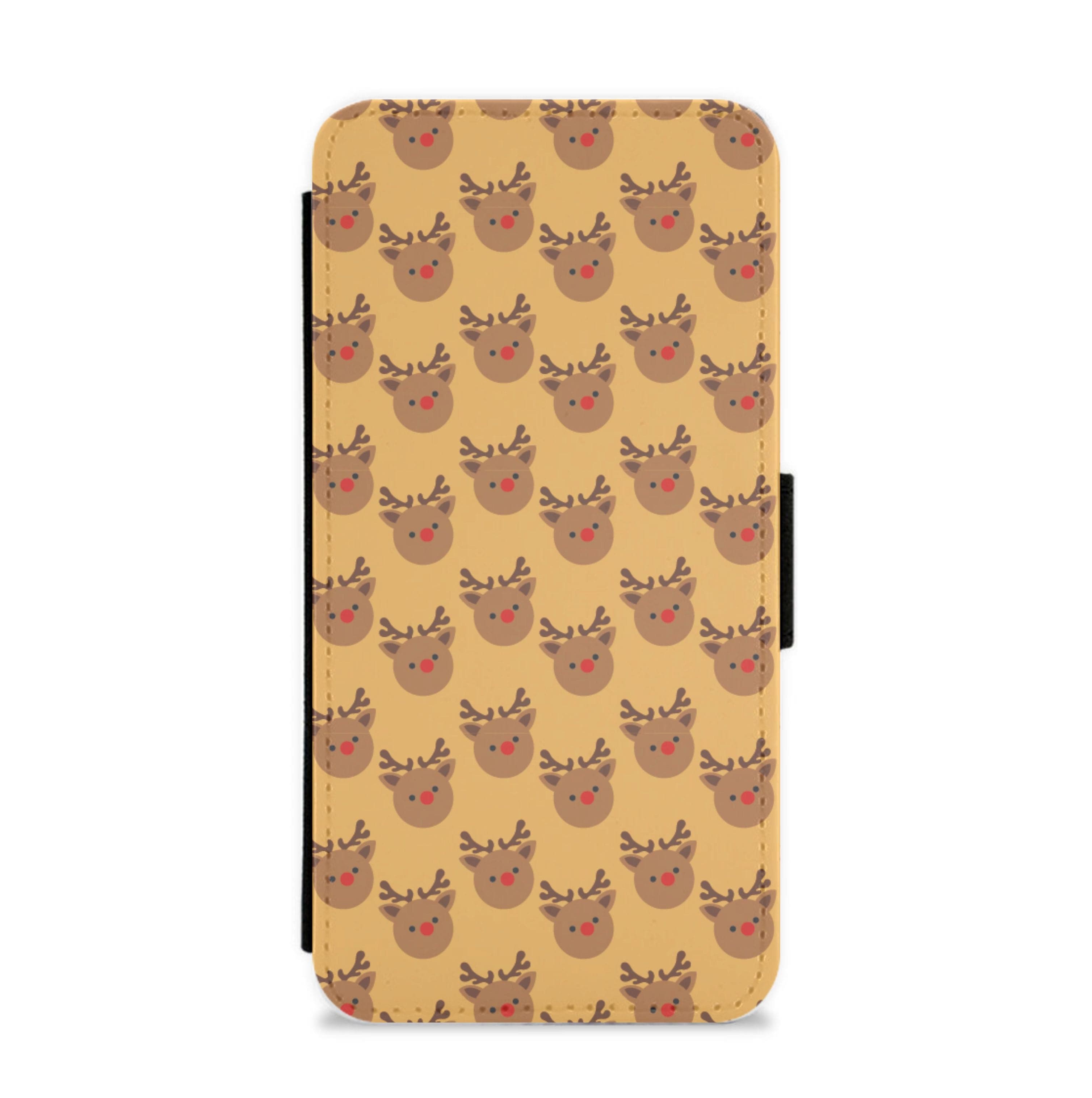 Rudolph Pattern - Christmas Patterns Flip / Wallet Phone Case