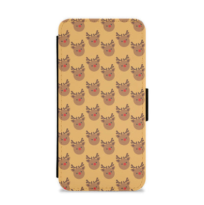 Rudolph Pattern - Christmas Patterns Flip / Wallet Phone Case