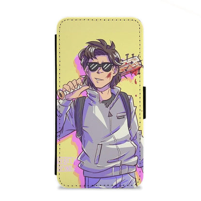 Steve Harrington Comic Cartoon Flip Wallet Phone Case - Fun Cases