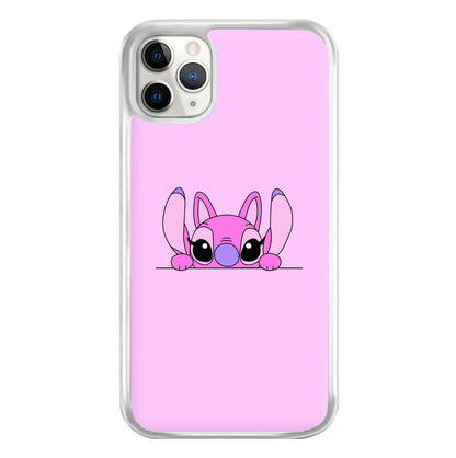 Angel Leaning - Pink Alien Phone Case