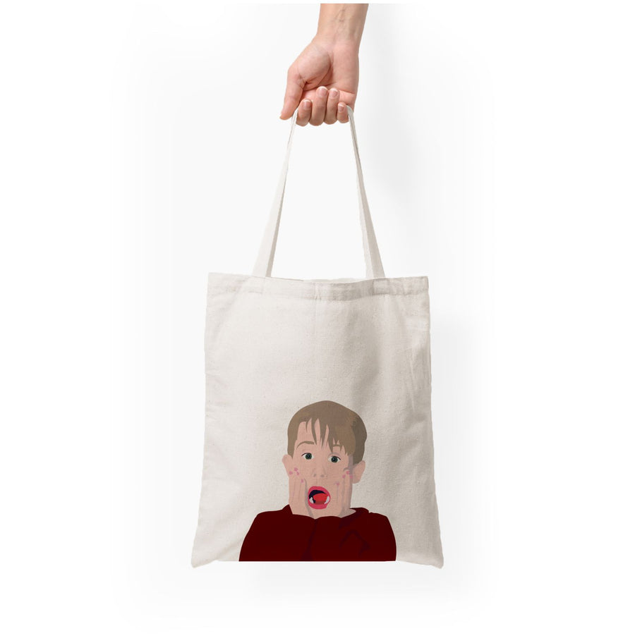 Kevin Shocked! - Home Alone Tote Bag