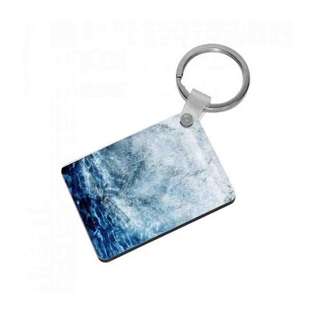 Sea Blue Marble Keyring - Fun Cases