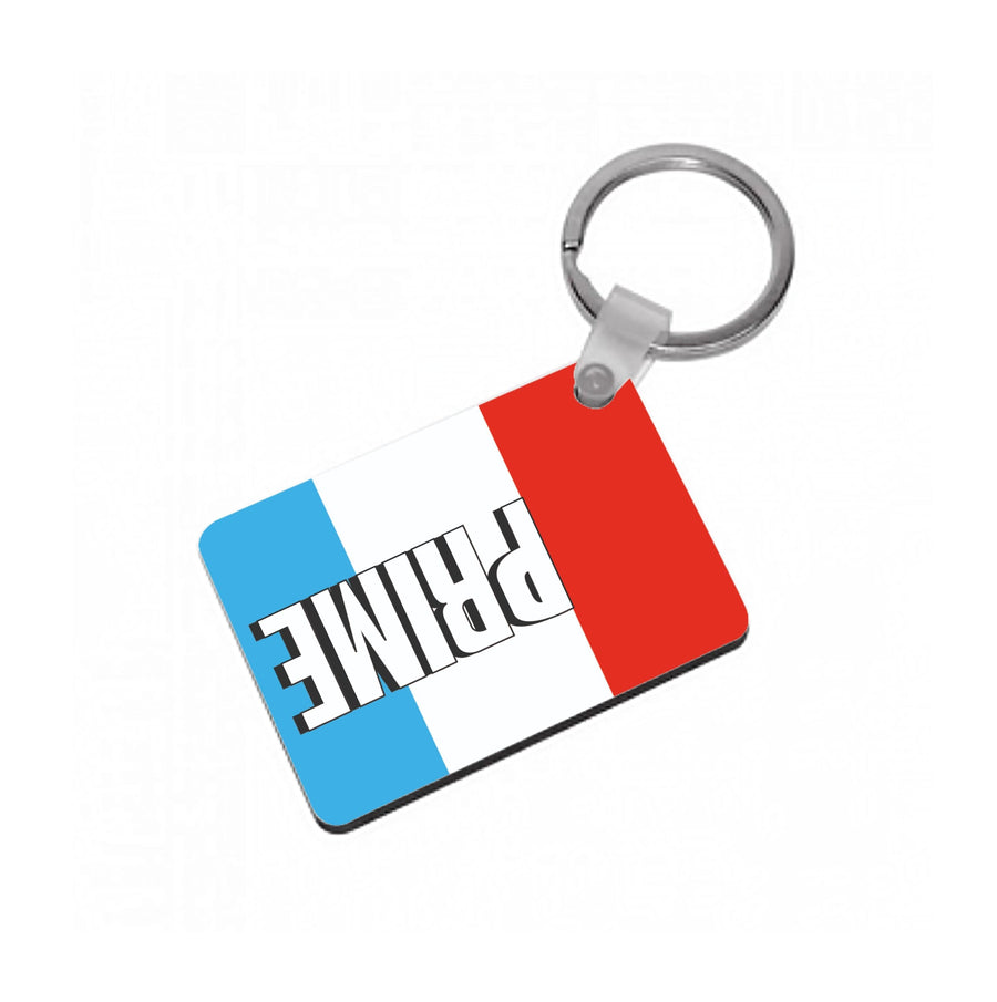 Prime - White And Red Keyring
