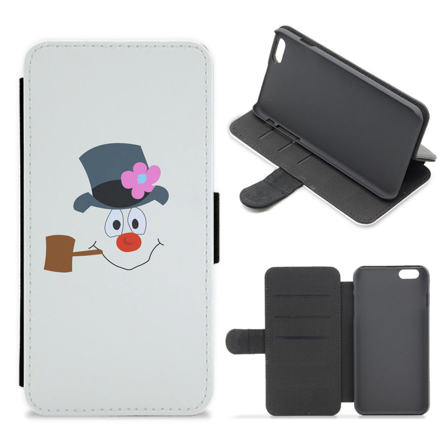 Pipe - Frosty The Snowman  Flip / Wallet Phone Case