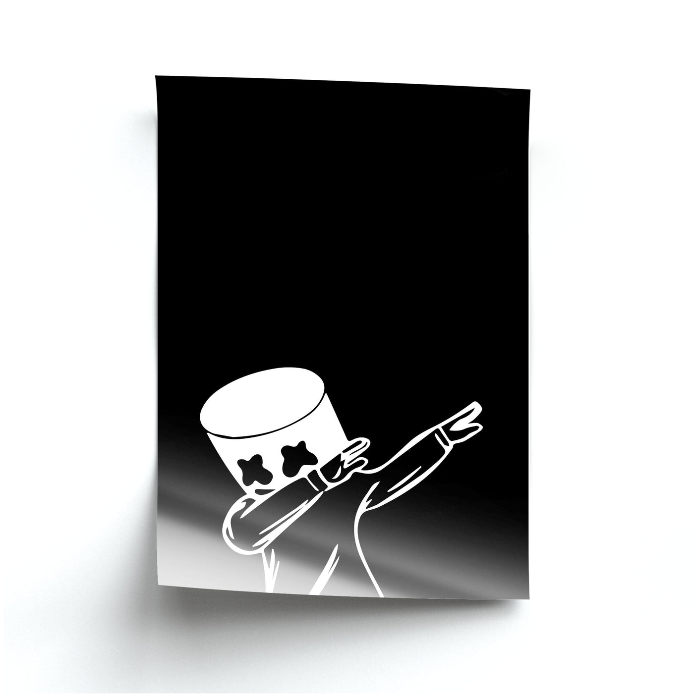 Silhouette Marshmello Dab  Poster