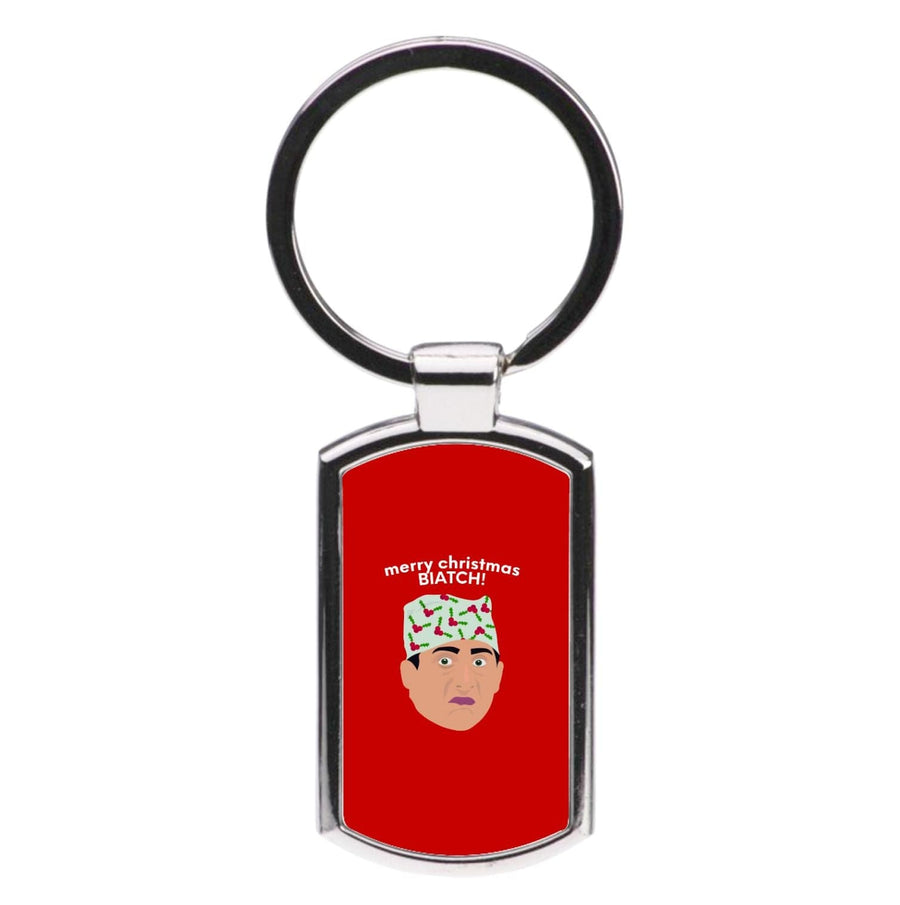 Merry Christmas Biatch - The Office Luxury Keyring