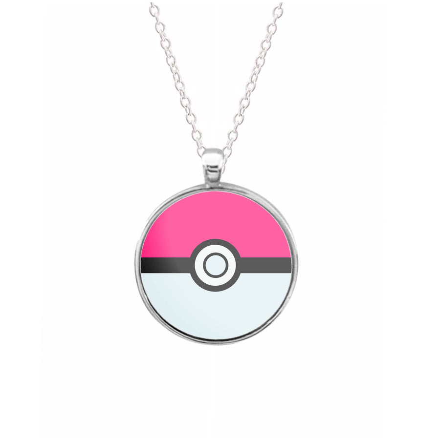 Pokemon ball - red Necklace