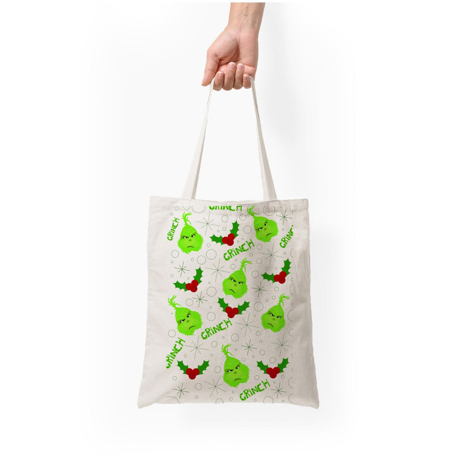 Pattern - Grinch Tote Bag