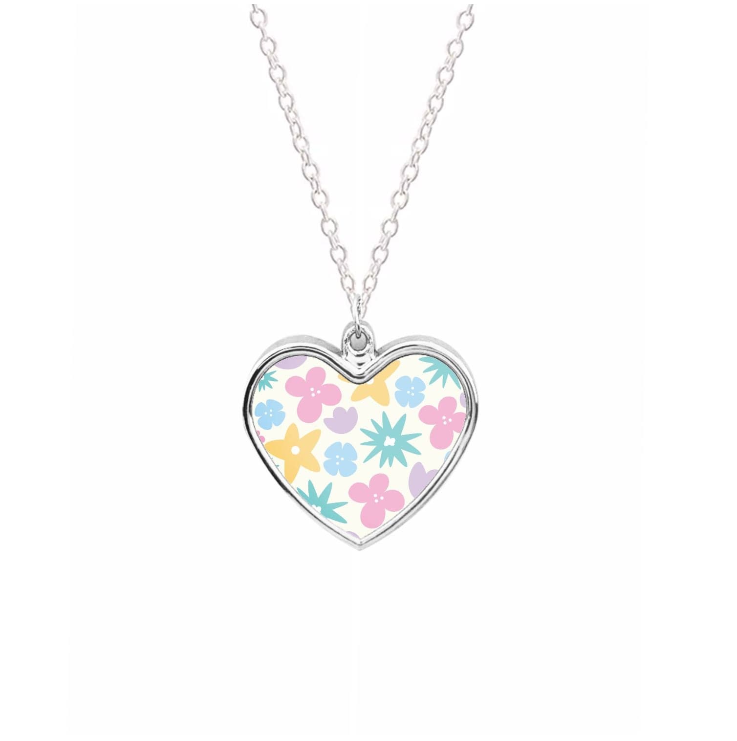 Playful Flowers - Floral Patterns Necklace