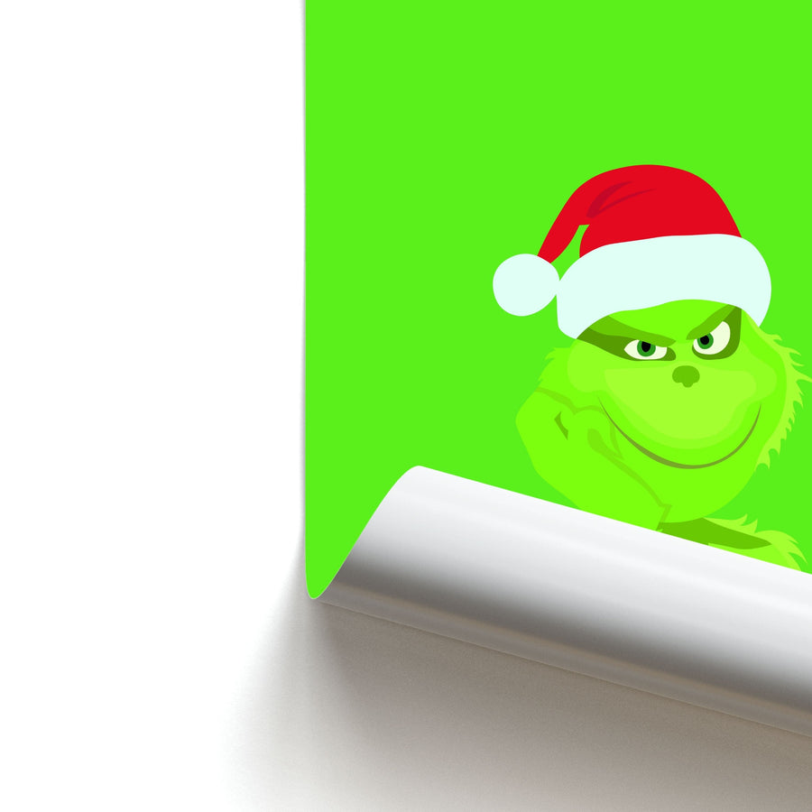 Christmas Hat - Grinch Poster