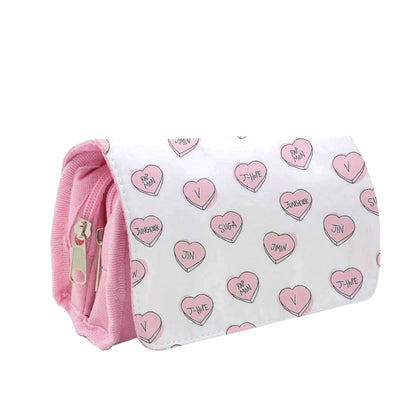 K-Pop Band Hearts Pencil Case