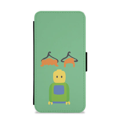 Pick Your Hair - Bricks Flip / Wallet Phone Case