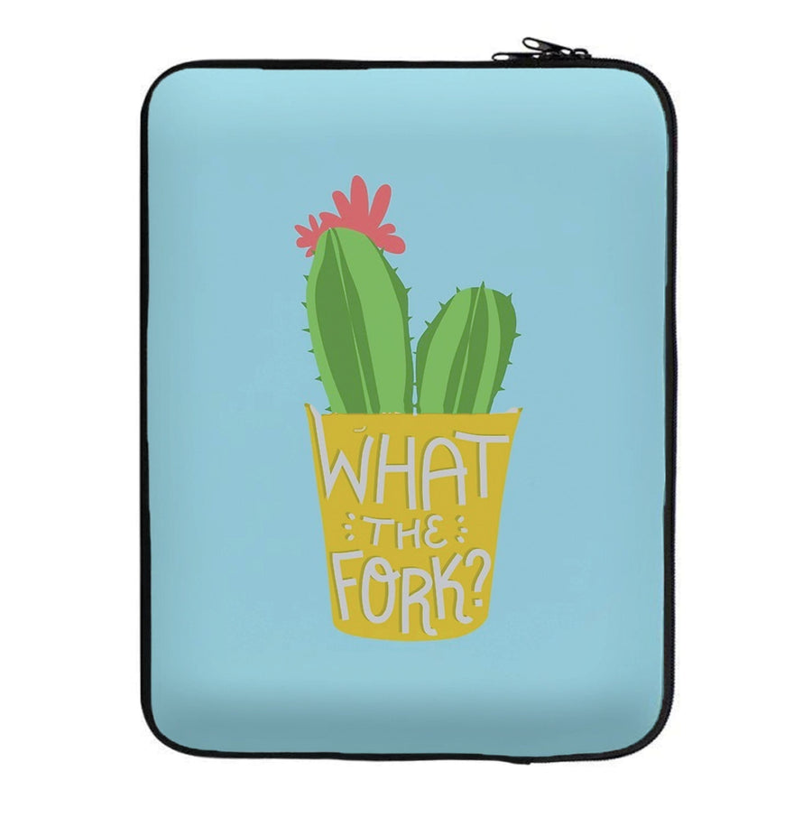 What The Fork Cactus - The Good Place Laptop Sleeve