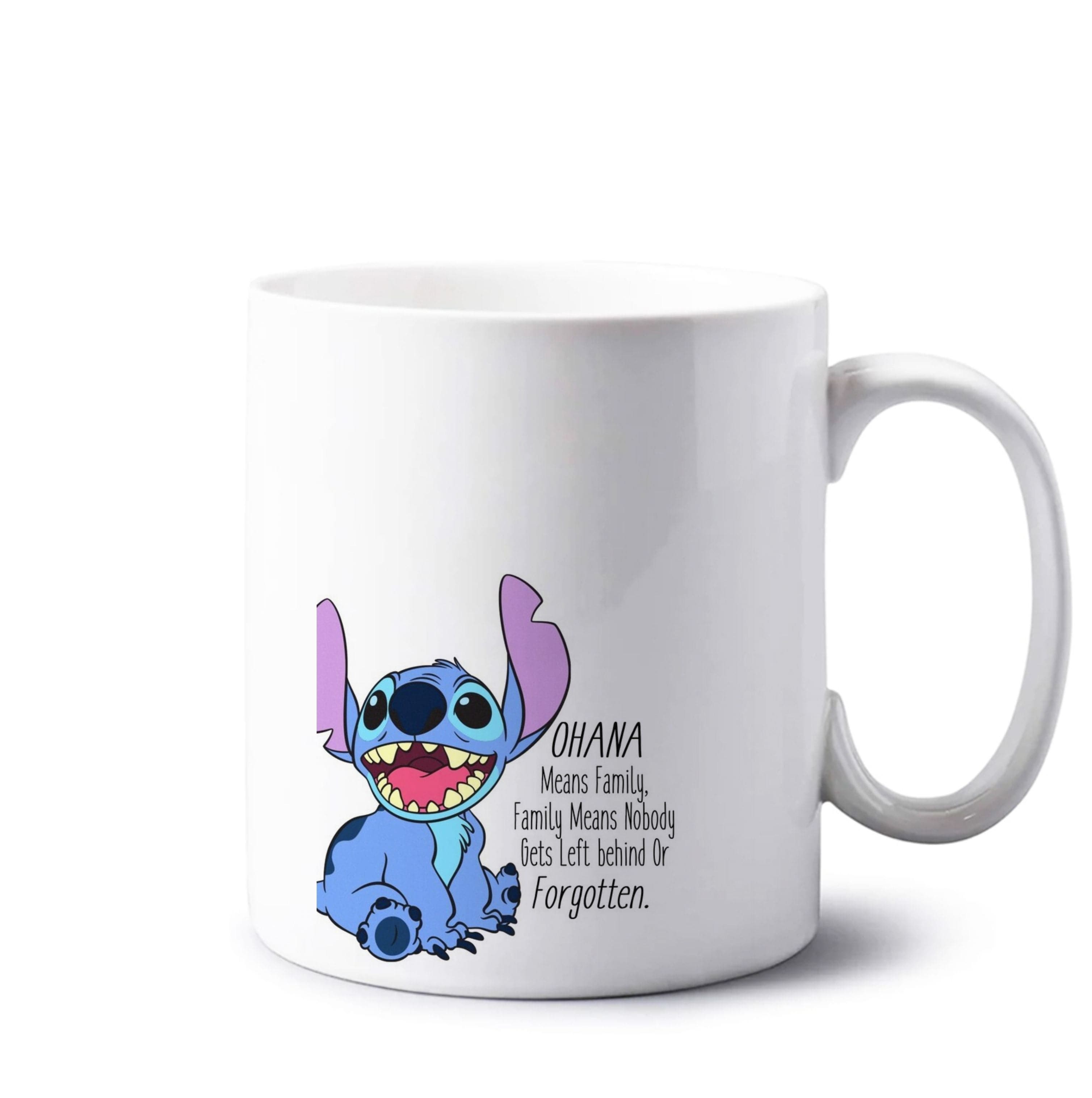 Ohana Means Family - Blue Alien Mug