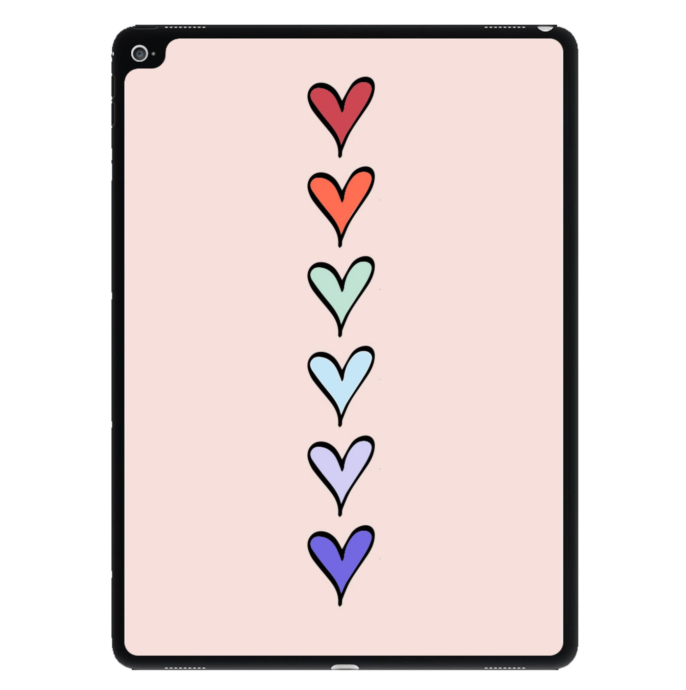 Love Heart Line iPad Case