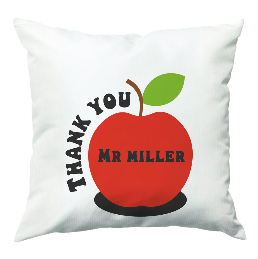 Apple - Personalised Teachers Gift Cushion