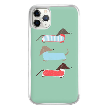 Sausage Dogs in Jumpers Phone Case