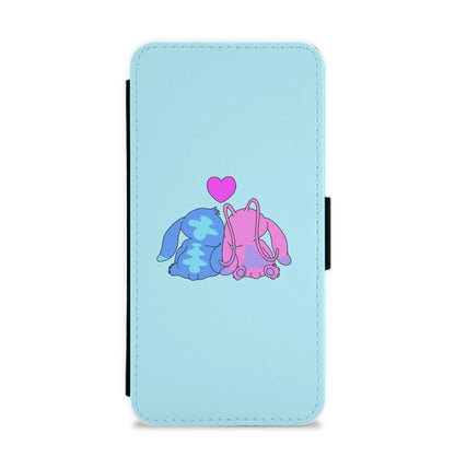 In Love - Pink Alien Flip / Wallet Phone Case