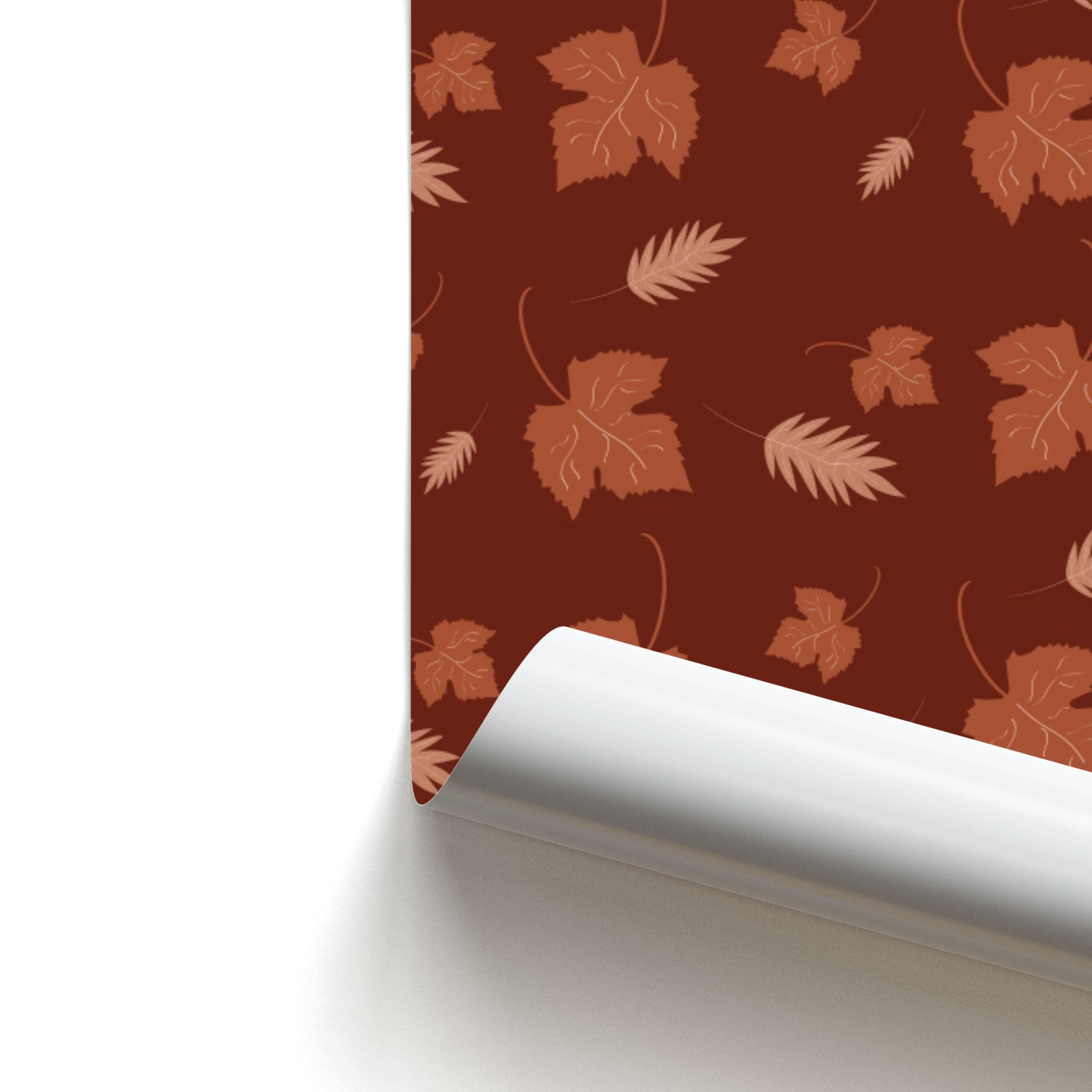 Autumn Leaf Patterns Poster