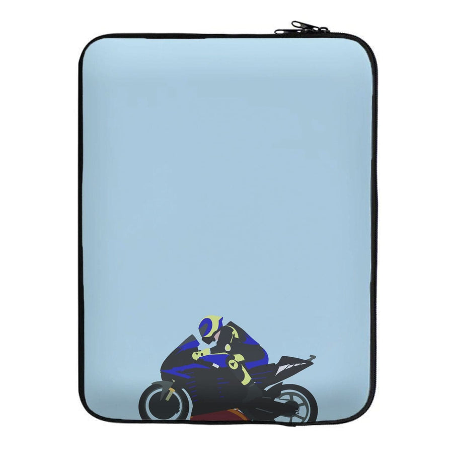 Purple Motorbike - Moto GP Laptop Sleeve