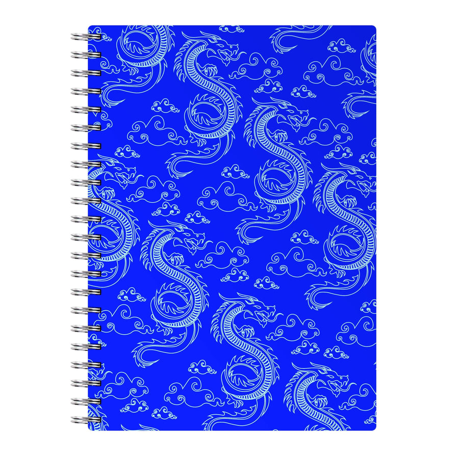 Blue Dragon Pattern Notebook