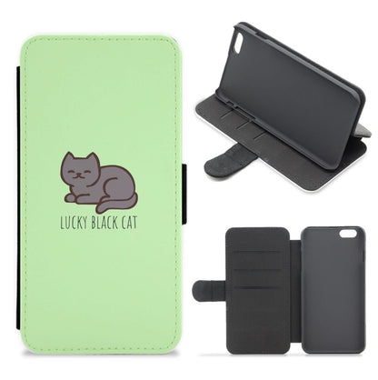 Lucky Black Cat - Cats Flip / Wallet Phone Case