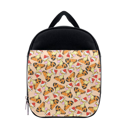 Tiger Pattern Christmas Lunchbox