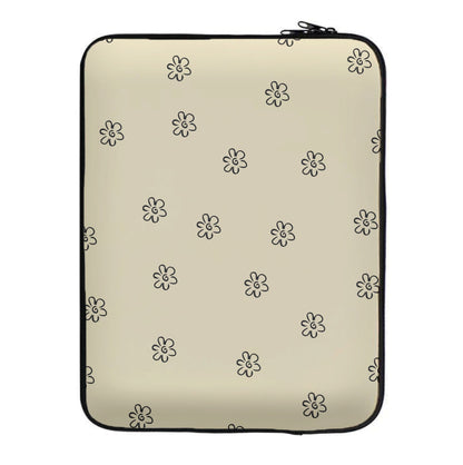 Detail Flower Pattern - Yellow Laptop Sleeve