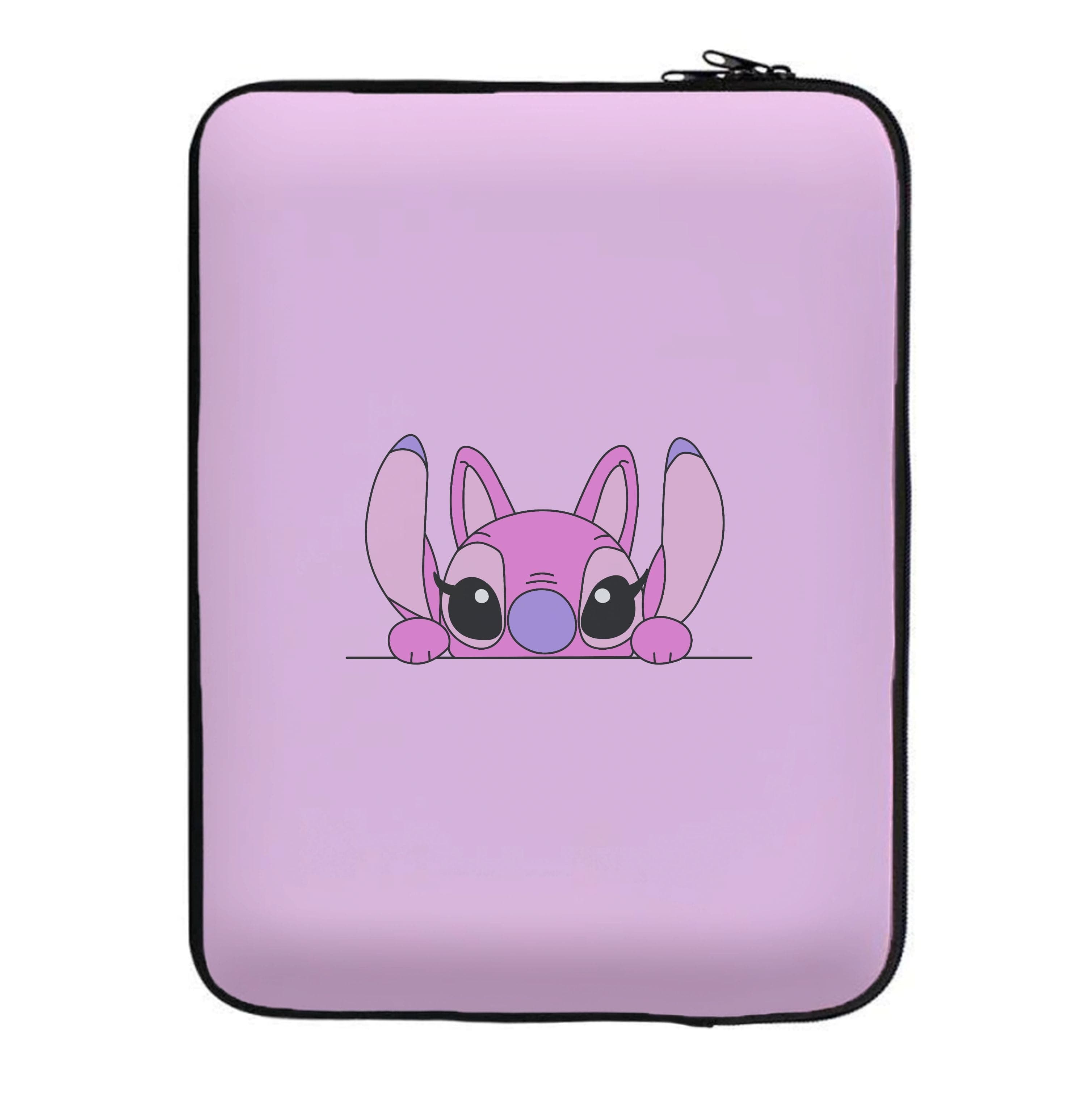 Angel Leaning - Pink Alien Laptop Sleeve