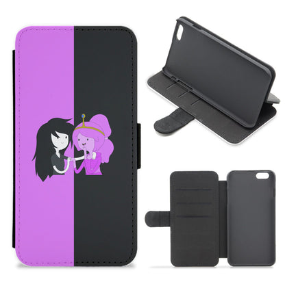 Marceline And Bubblegum Flip / Wallet Phone Case