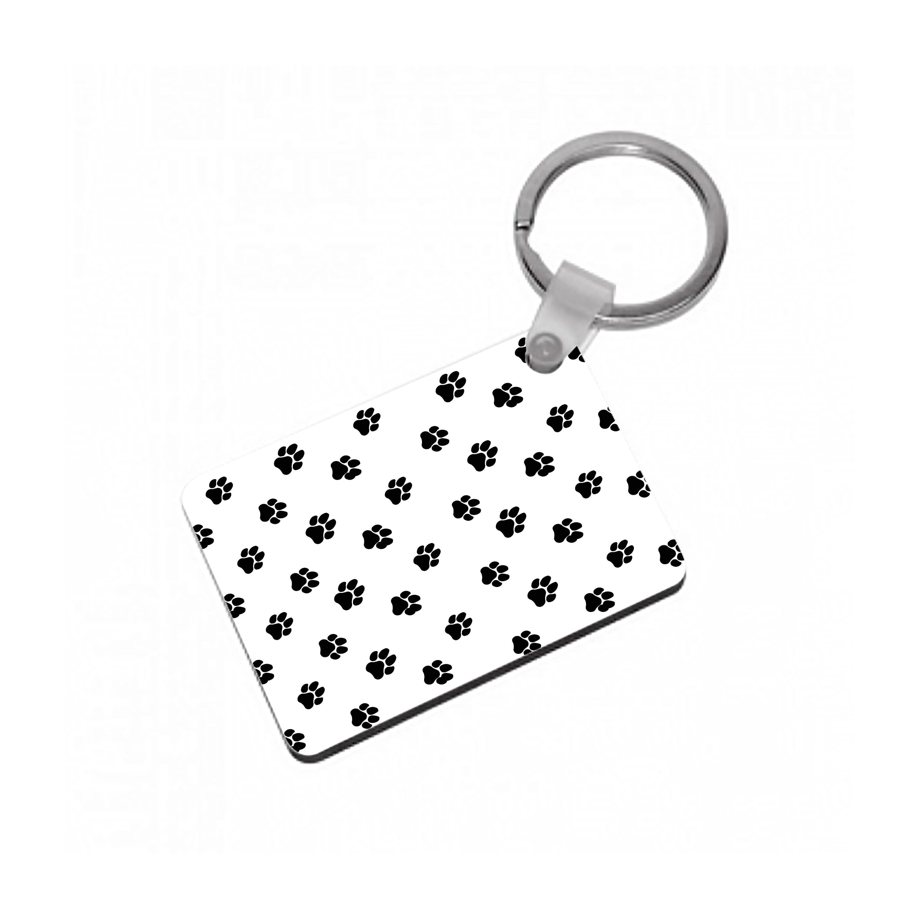 Paw pattern - Dog Patterns Keyring