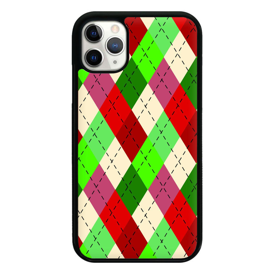 Red And Green - Christmas Patterns Phone Case