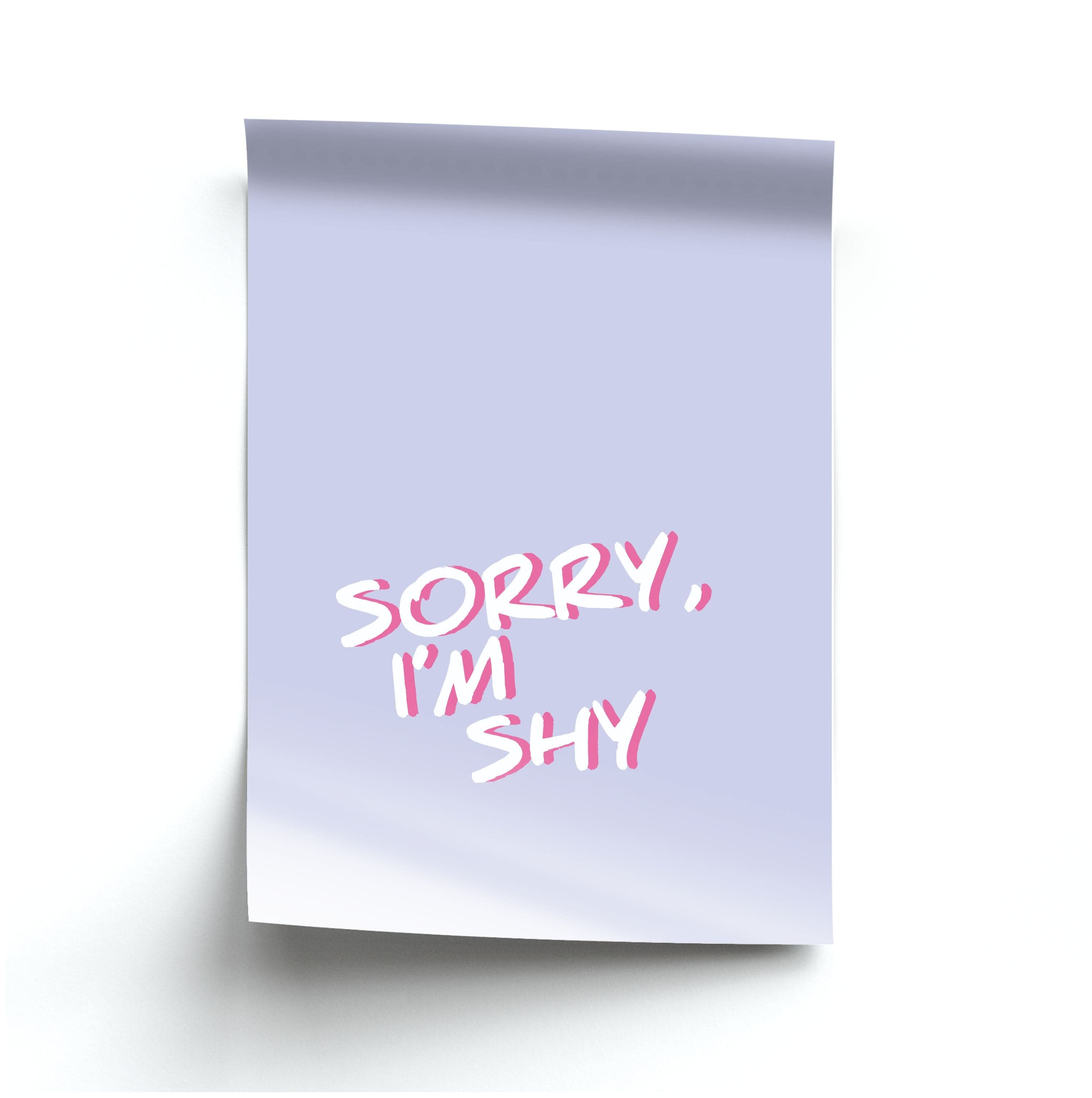 Sorry, I'm Shy - Nessat Poster