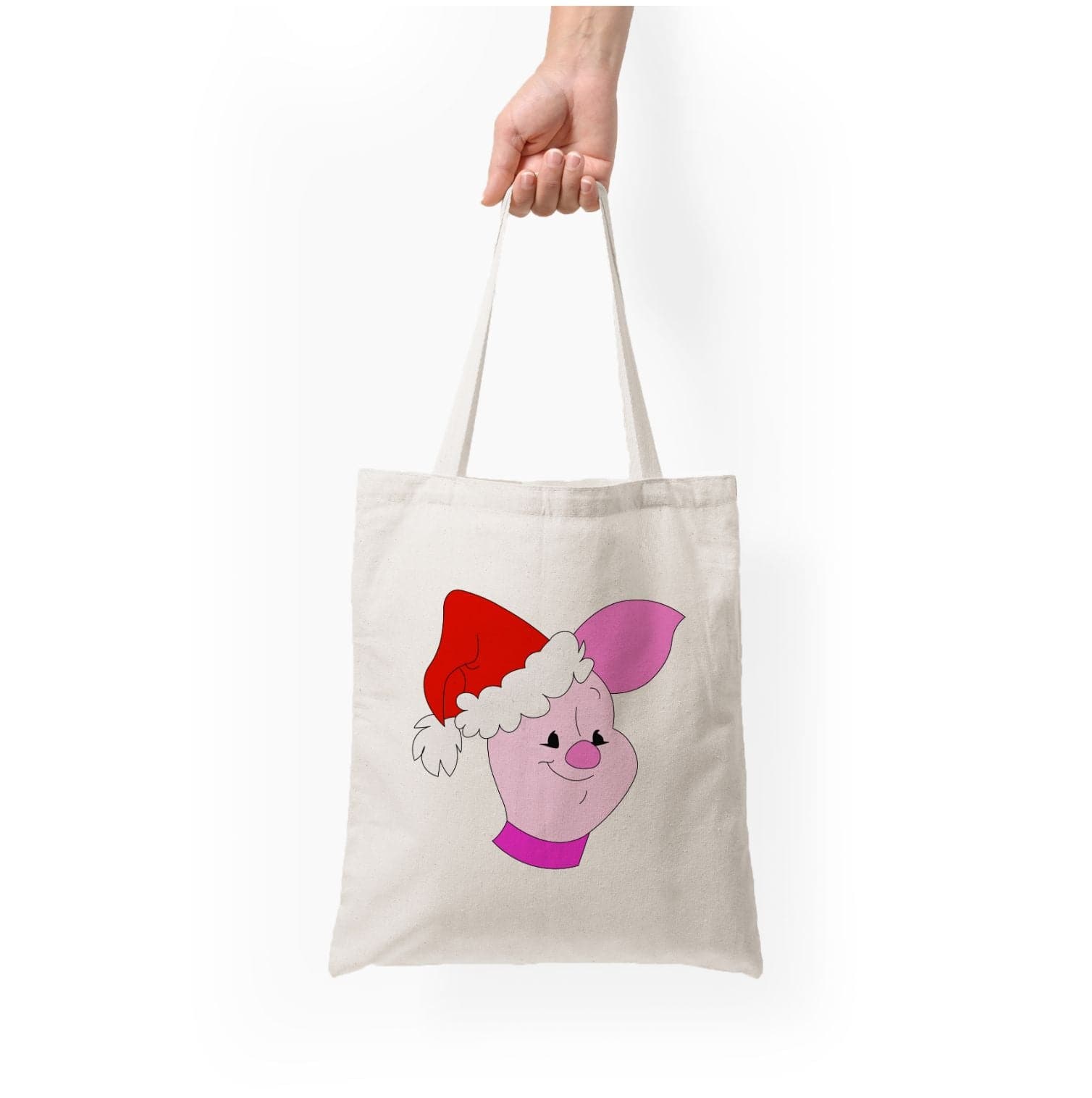 Pig Pattern Christmas Tote Bag