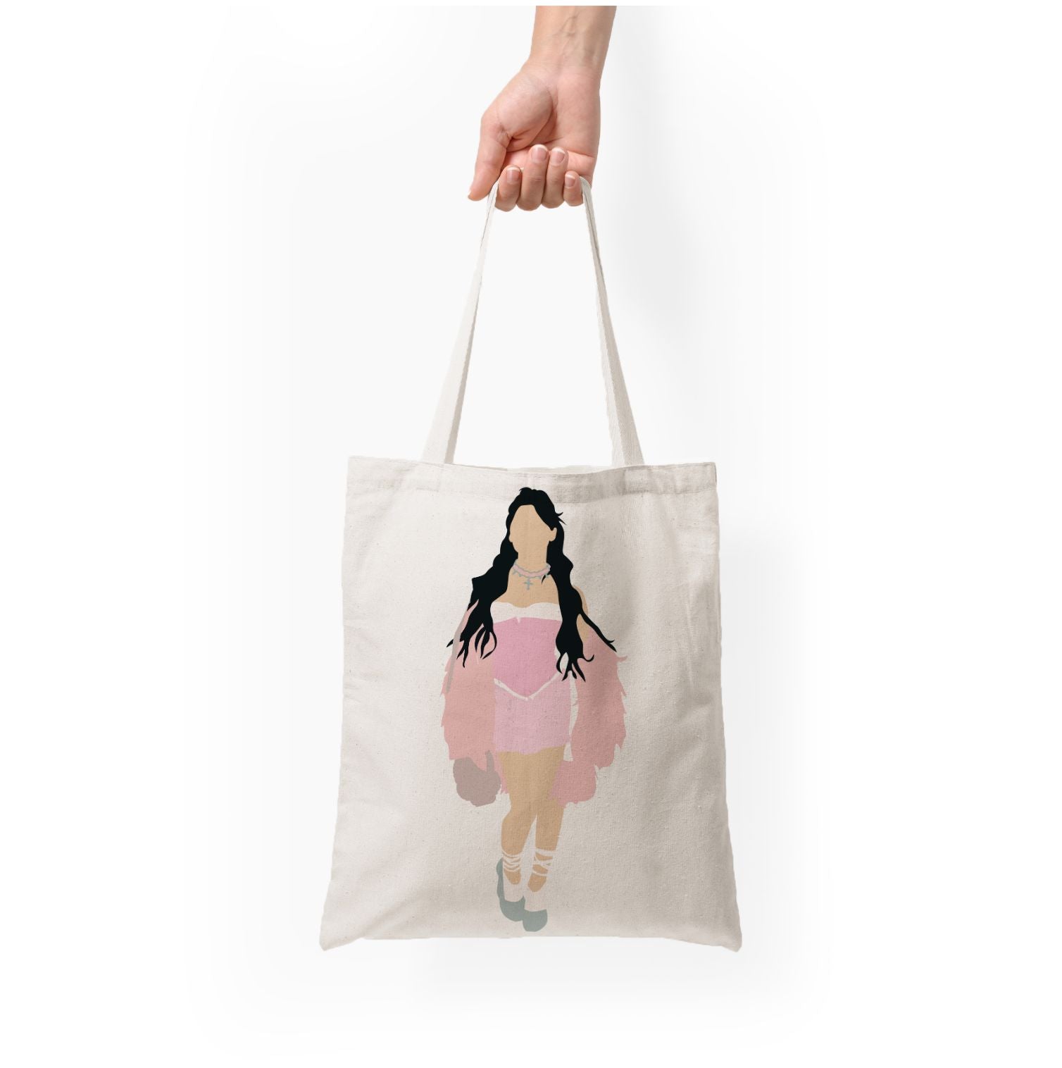 Pink Dress - Nessat Tote Bag