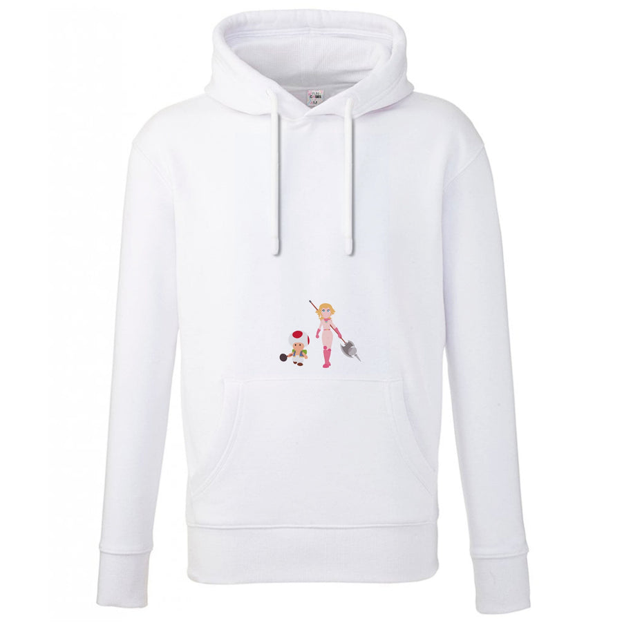 Toad And Peach - The Super Mario Bros Hoodie