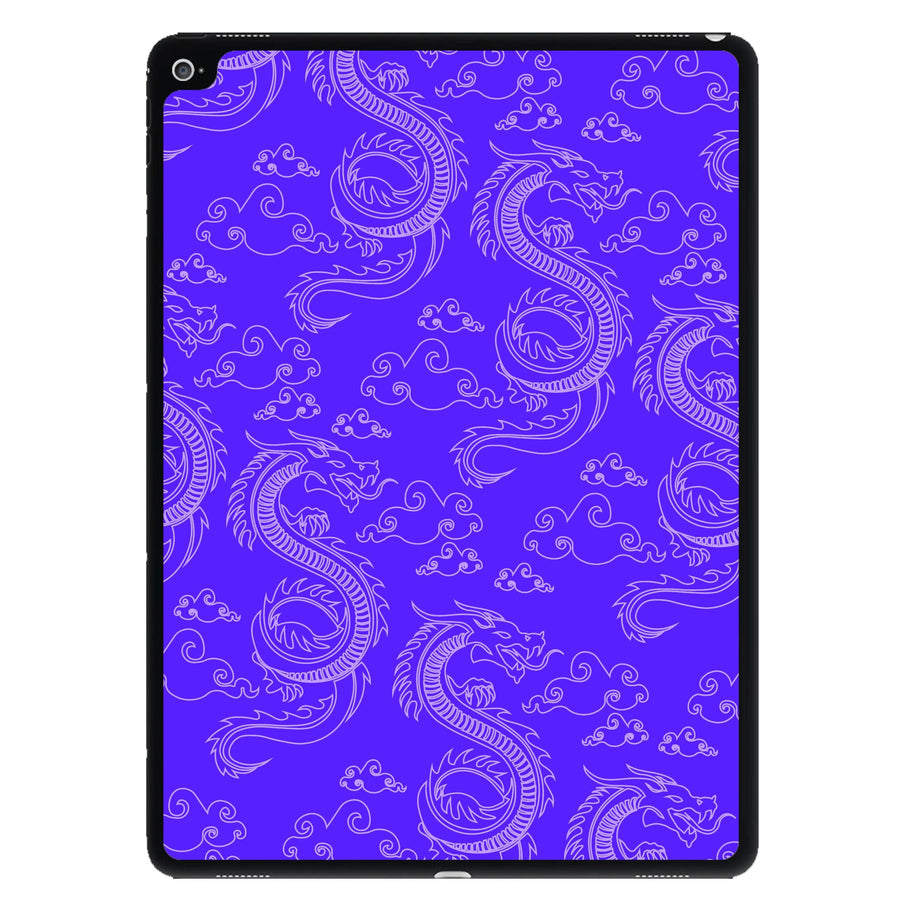 Purple Dragon Pattern iPad Case