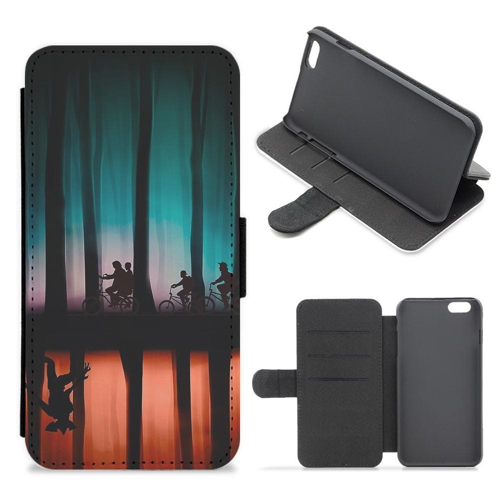 Stranger Things Upside Down Flip Wallet Phone Case - Fun Cases