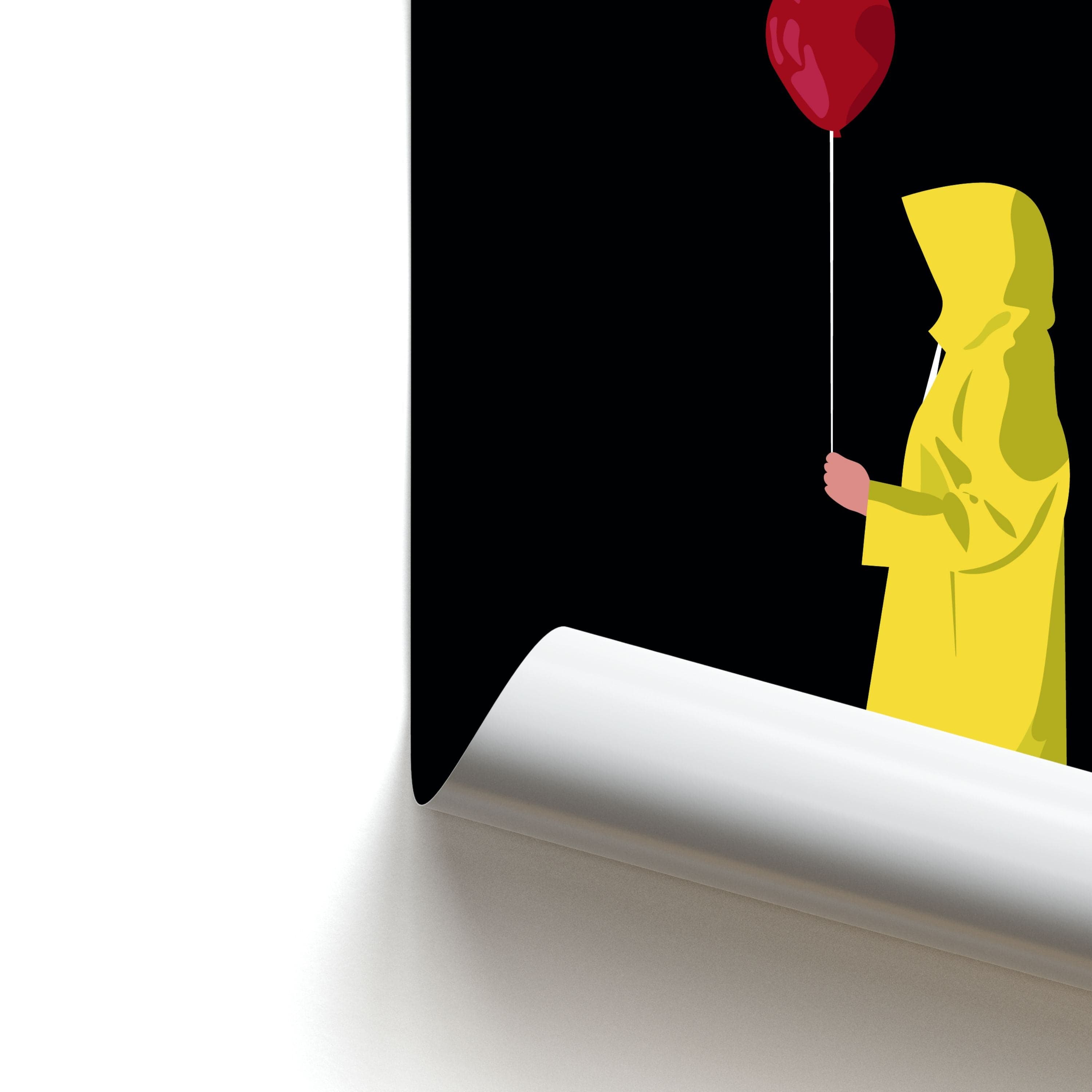 Holding Balloon - Clown Poster