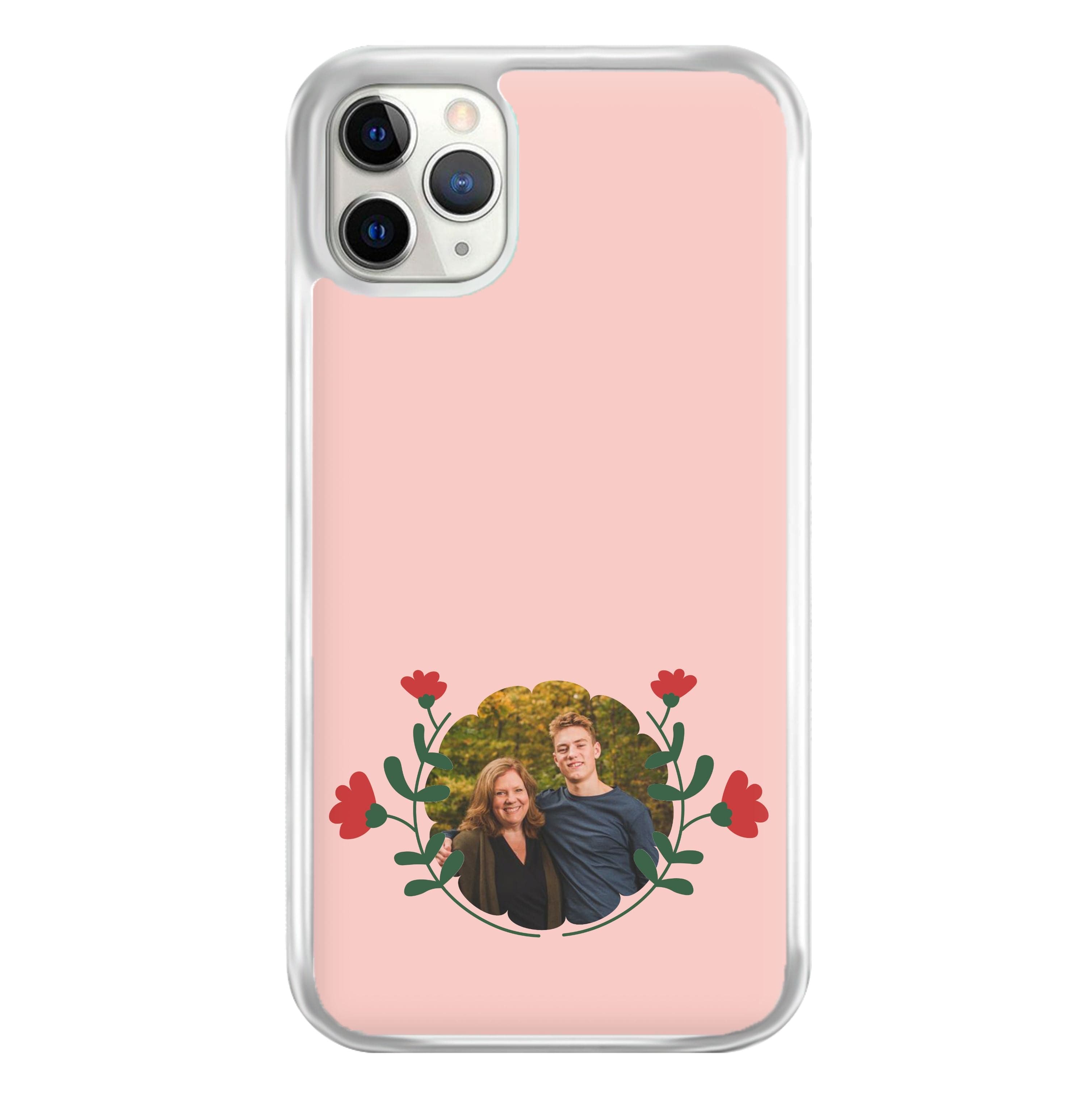 Red Flowers - Personalised Mother's Day Phone Case