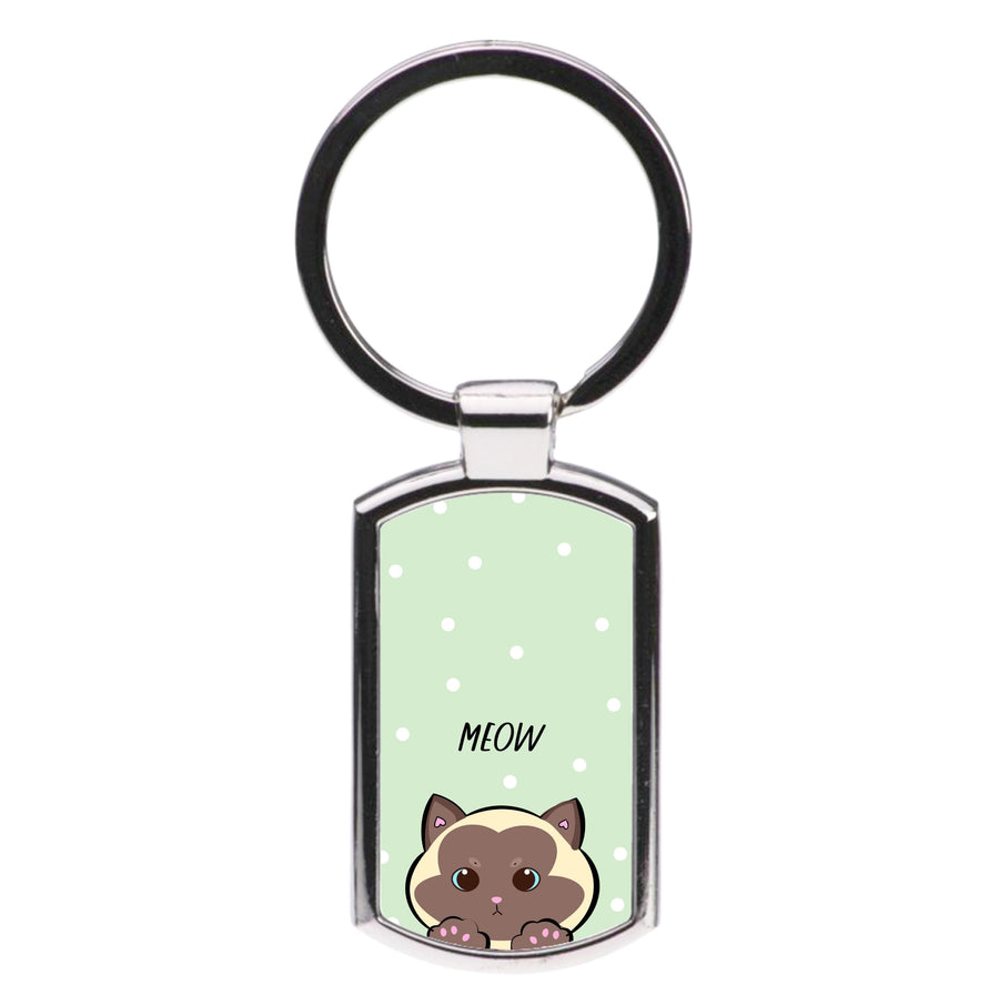 Meow Green - Cats Luxury Keyring
