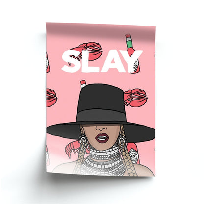 Slay - Queen B Cartoon Poster