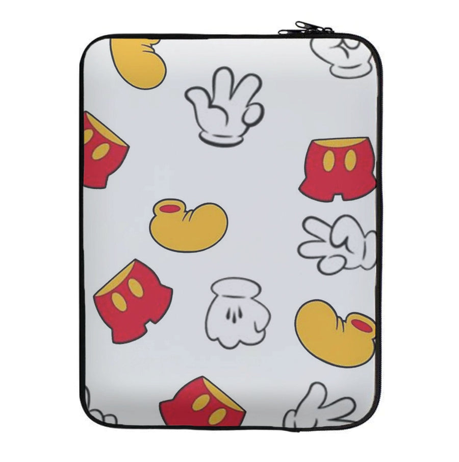 Mickey Mouse Gloves, Shorts and Shoes - Disney Laptop Sleeve