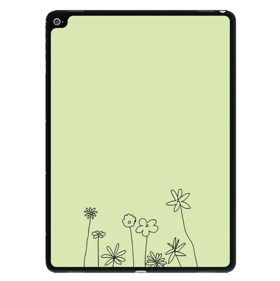 Floral Outline - Floral iPad Case