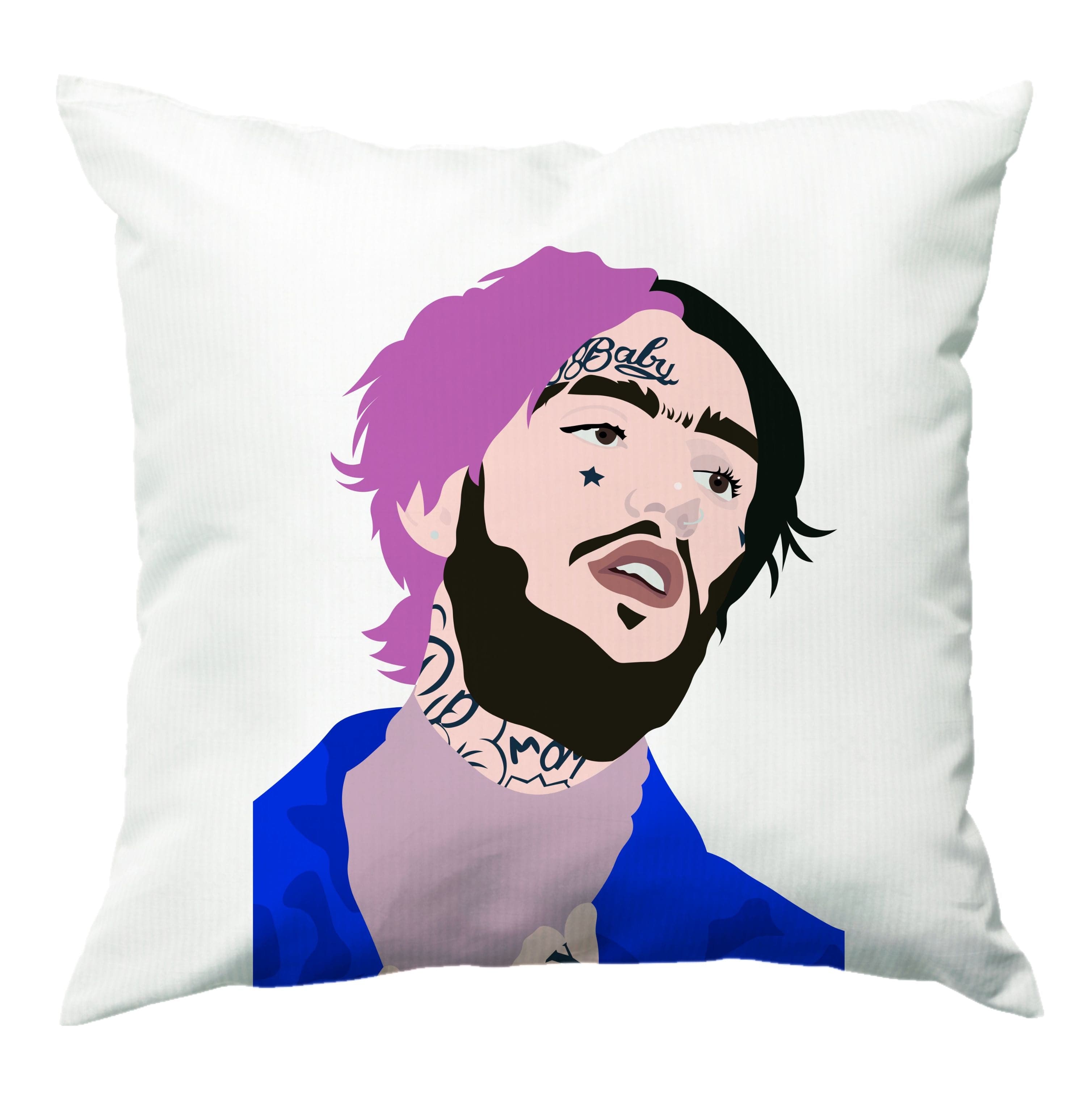 Pink And Black Hair - Peep Cushion