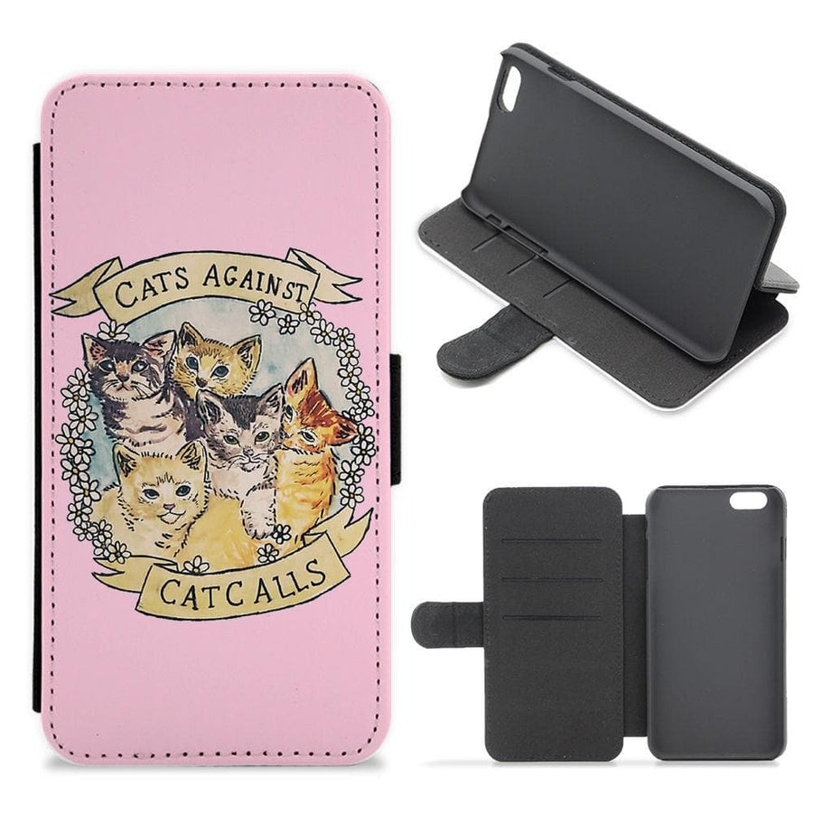 Cats Against Cat Calls Flip / Wallet Phone Case - Fun Cases