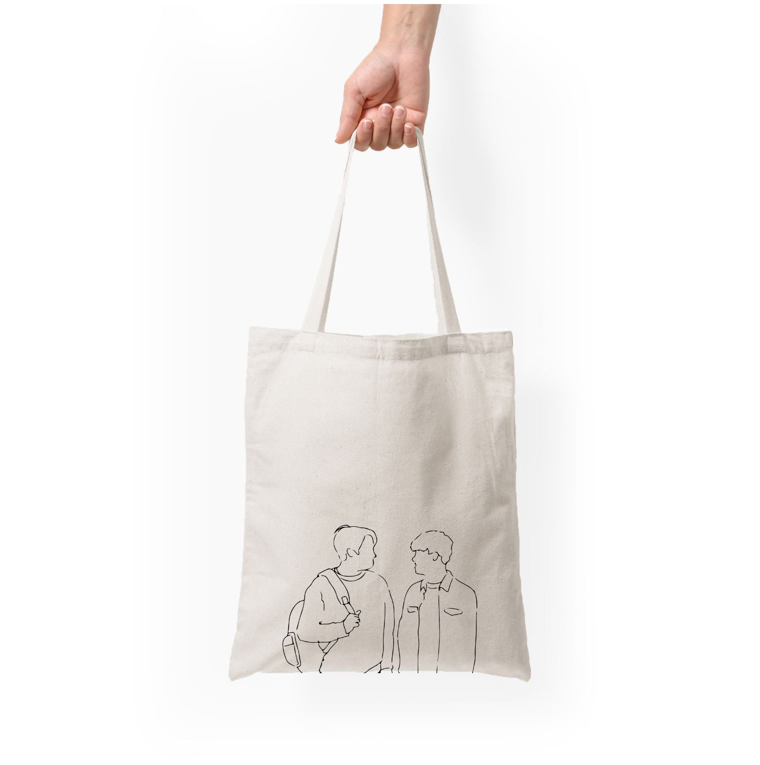 Outline - Heart TV Tote Bag