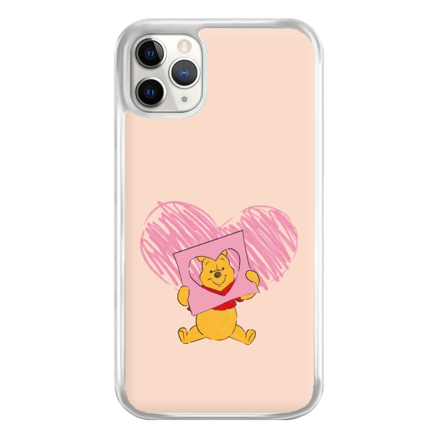 Pooh Heart Drawing Valentine's Phone Case